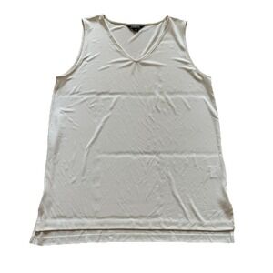 Lands End‎ Tank Top Sleeveless V Neck Casual Comfy Everyday Layering